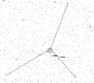 Gwiazdozbiór Raka według TheSkyX