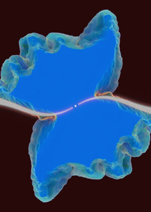 Stellar nebula simulation