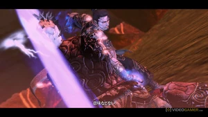 ...which he then uses to kill Asura by cutting him in two.