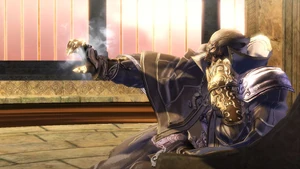 Deus using telekinesis to punish Olga