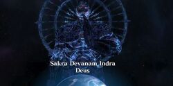 Sakra Devanam Indra Deus