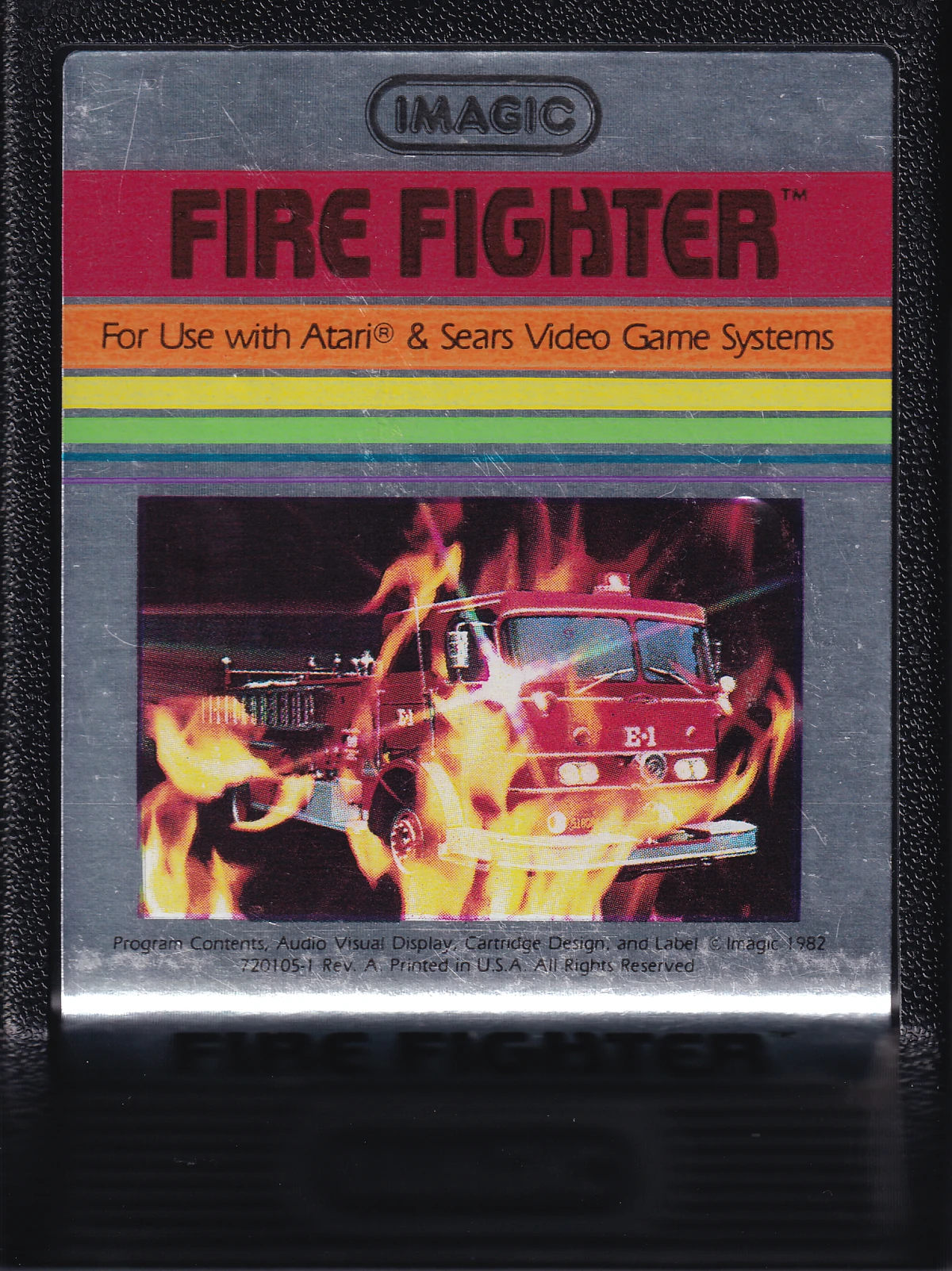 Jeu Atari 2600 – Fire Fighter – Cartouche – Bon état