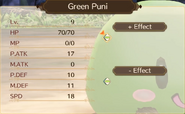 Green Puni Stats
