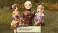 Nio with Escha and Logy in Atelier Escha & Logy: Alchemists of the Dusk Sky.
