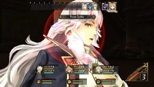 Threia in battle.