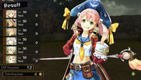 Escha's Apple Pirate costume (Up close victory screen)