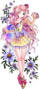 Illustration for a life-sized towel featuring Meruru