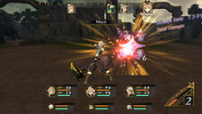 Awin in battle.