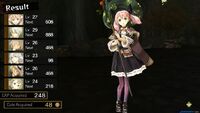 Escha's Enchanted Witch costume (Up close victory screen)