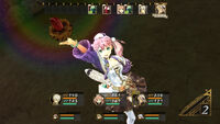 Escha in battle.