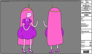 Modelsheet princessbubblegum inblimpoutfit