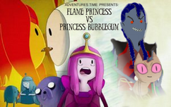 finn and flame princess and princess bubblegum