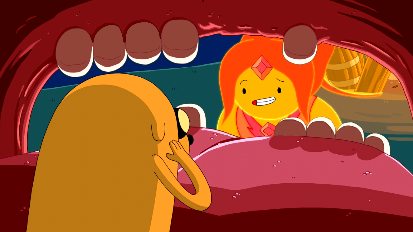 finn and princess bubblegum kiss on the lips