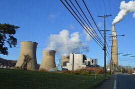 Shippingport cooling towers from south