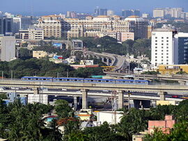 Chennai metro during trail run