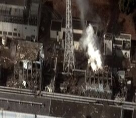 Fukushima I reactor units 3 and 4 by Digital Globe