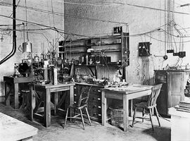 Sir Ernest Rutherfords laboratory, early 20th century