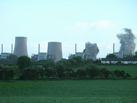 Chapelcross nuclear power station demolition 2 - geograph.org