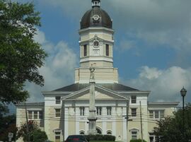 Old courthouse located in Port Gibson, MS