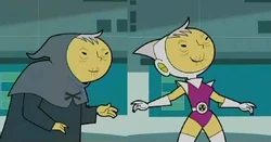 Arkan, cloaked and in Galactic Guardian uniform.