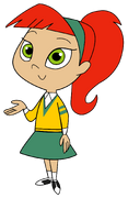 Betty in her regular school outfit.