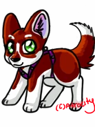 Huskeyhoundaremadebrown1.png (79 KB) Red Husky Hounda