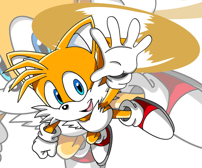 tails sonic voando