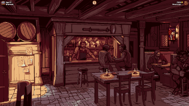 The tavern at the evening