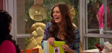 .. with her scrapbook of Austin.