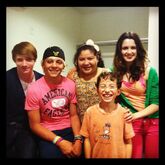 Laura, Raini, Calum, Ross, and Cole