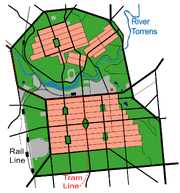 Streetmap of Adelaide and North Adelaide