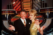Tony Barber and Adriana Xenides in front of the early version of the 1996 set