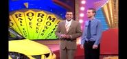 Steve Oemcke with the lucky winner on wheel of fortune 2004