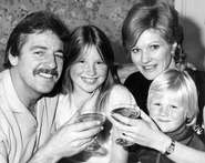 Ian Turpie, and his wife, Jan, and their children,