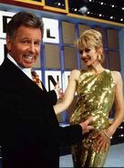 Tony Barber and Adriana Xenides - wheel of fortune 1996 photo 2