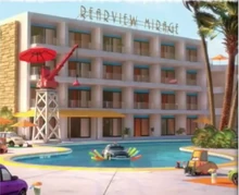 Szeryf w basenie hotelu .