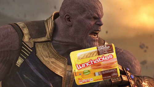 Thanos ate my lunchables boi