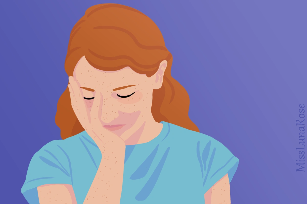 Stressed young woman