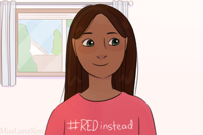 Cute Girl in Autism Neurodiversity Shirt by MissLunaRose