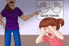 "Quiet Hands" by autistic artist Miss Luna Rose