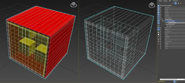 Left: Face View of the Conforming Mesh 