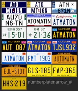 North American spec plates, 1024×2048 px textures