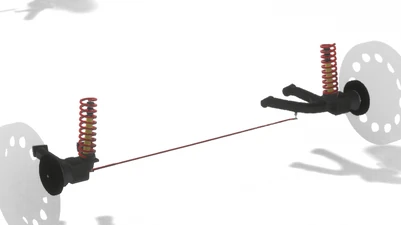 Rear semi trailing arm