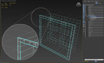 Note that the inner most edge of the Conforming Mesh lines up perfectly with the outer most edge of the Skinned Mesh.