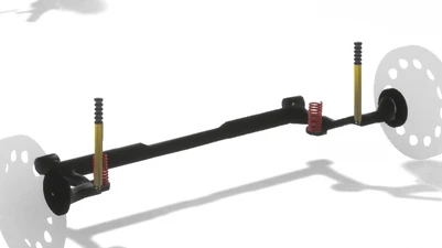 Rear torsion beam suspension