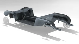 Mid/Rear engine monocoque chassis