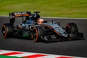  driving for Force India at the .