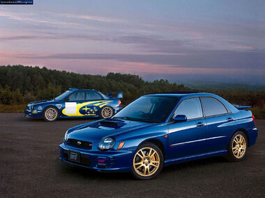 2000 Subaru Impreza WRX STI and 2001 Subaru Impreza Rally Car