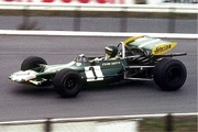 Rindt driving a   car at the  in 1970.