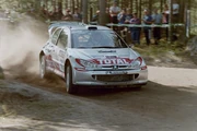  driving the  to victory at the 2001 .
